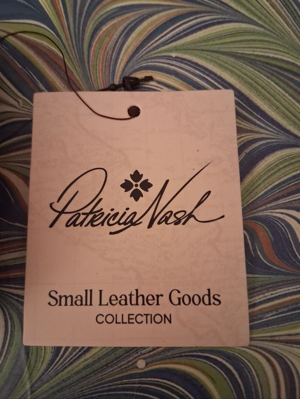 Patricia Dark Brown Croc-Embossed Leather Women's  Compact Wallet NWT